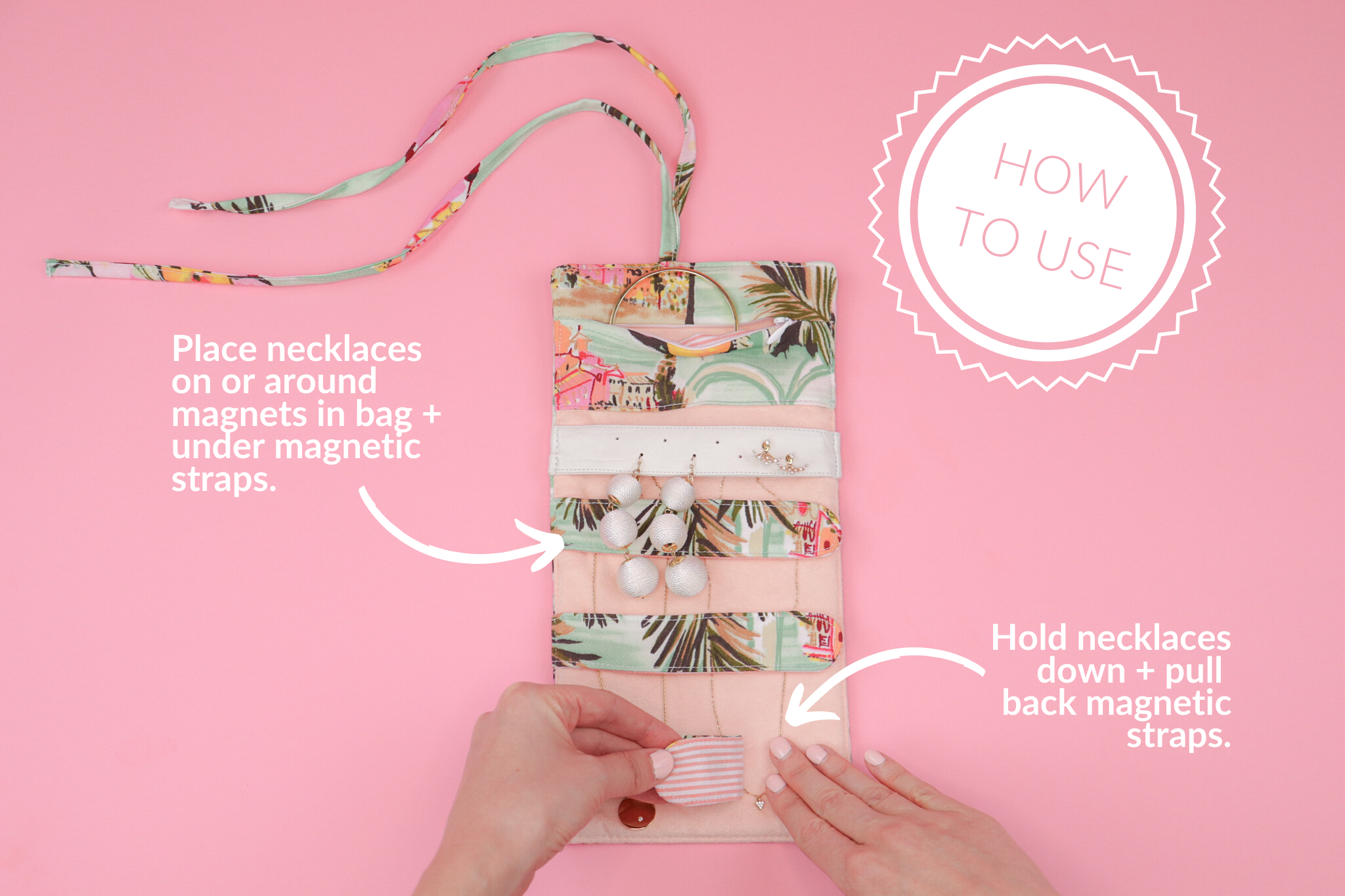 Ms. J Travel Jewelry Organizer  Promises Tangle-Free Necklaces