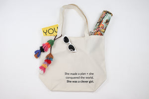 She Was A Clever Girl Tote Bag with blingsling